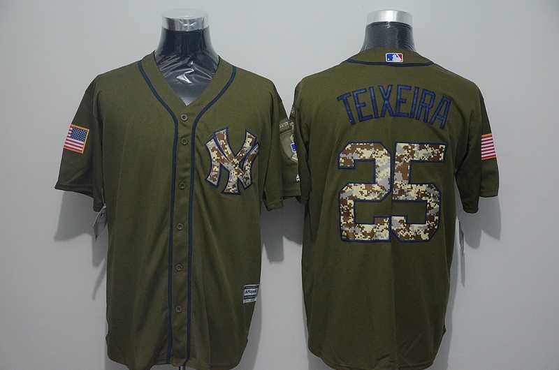 New York Yankees #25 Mark Teixeira Green Salute to Service Stitched Baseball Jersey,We sell and wholesale New York Yankees #25 Mark Teixeira Green Salute to Service Stitched Baseball Jersey on line form chian!